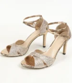 Rose Gold Glitter and Metallic Stiletto Heels - Image 2