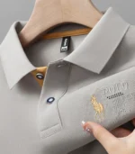 Classic Embroidered Solid Polo Shirt for Men